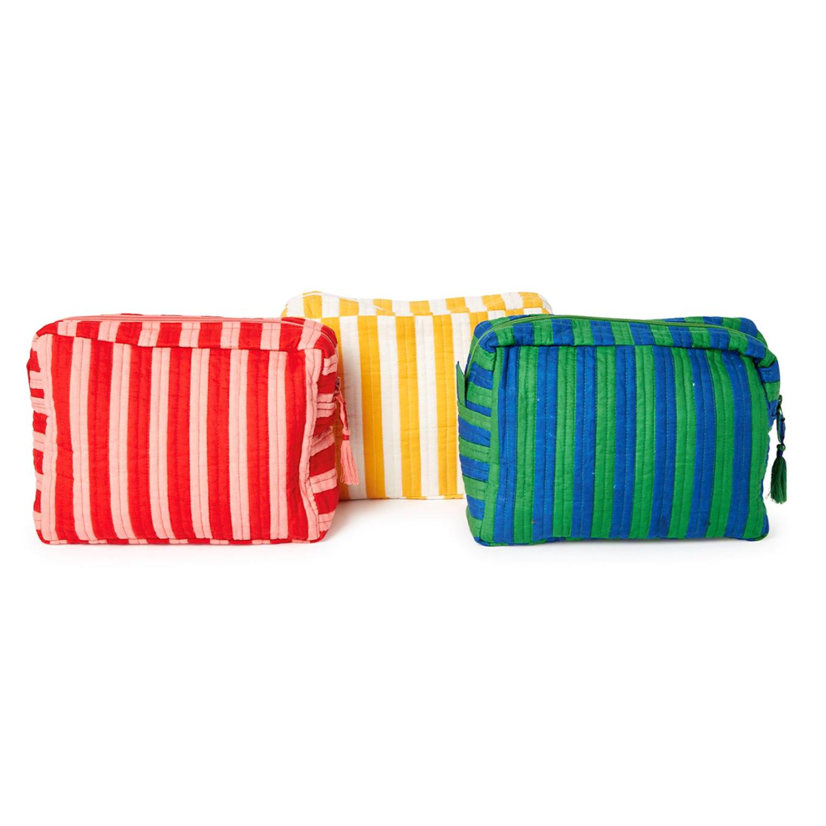 2Chic Striped Multi Purpose Pouch - Assorted-TWO'S COMPANY-Little Giant Kidz
