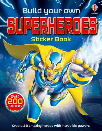 Build Your Own Superheroes Sticker Book