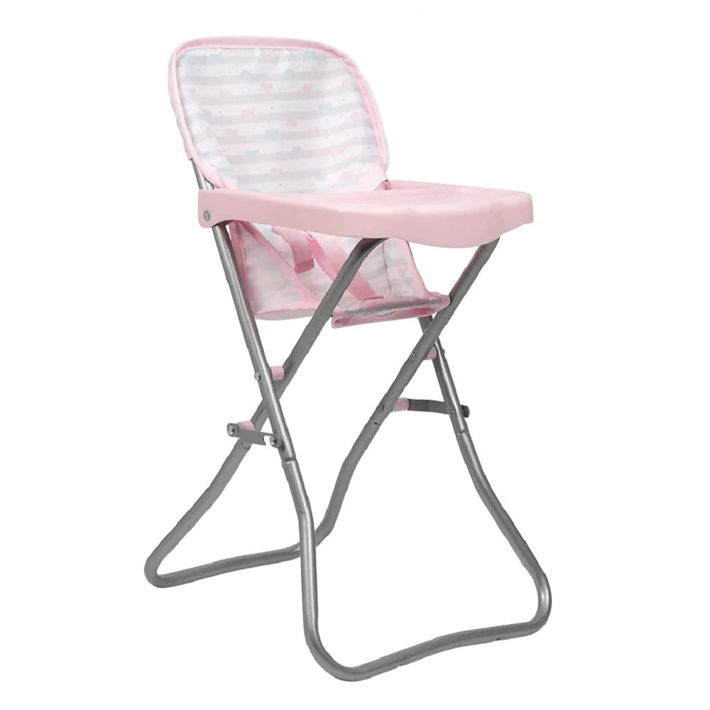 Adora Baby Doll High Chair - Pastel Pink Hearts-ADORA PLAY-Little Giant Kidz