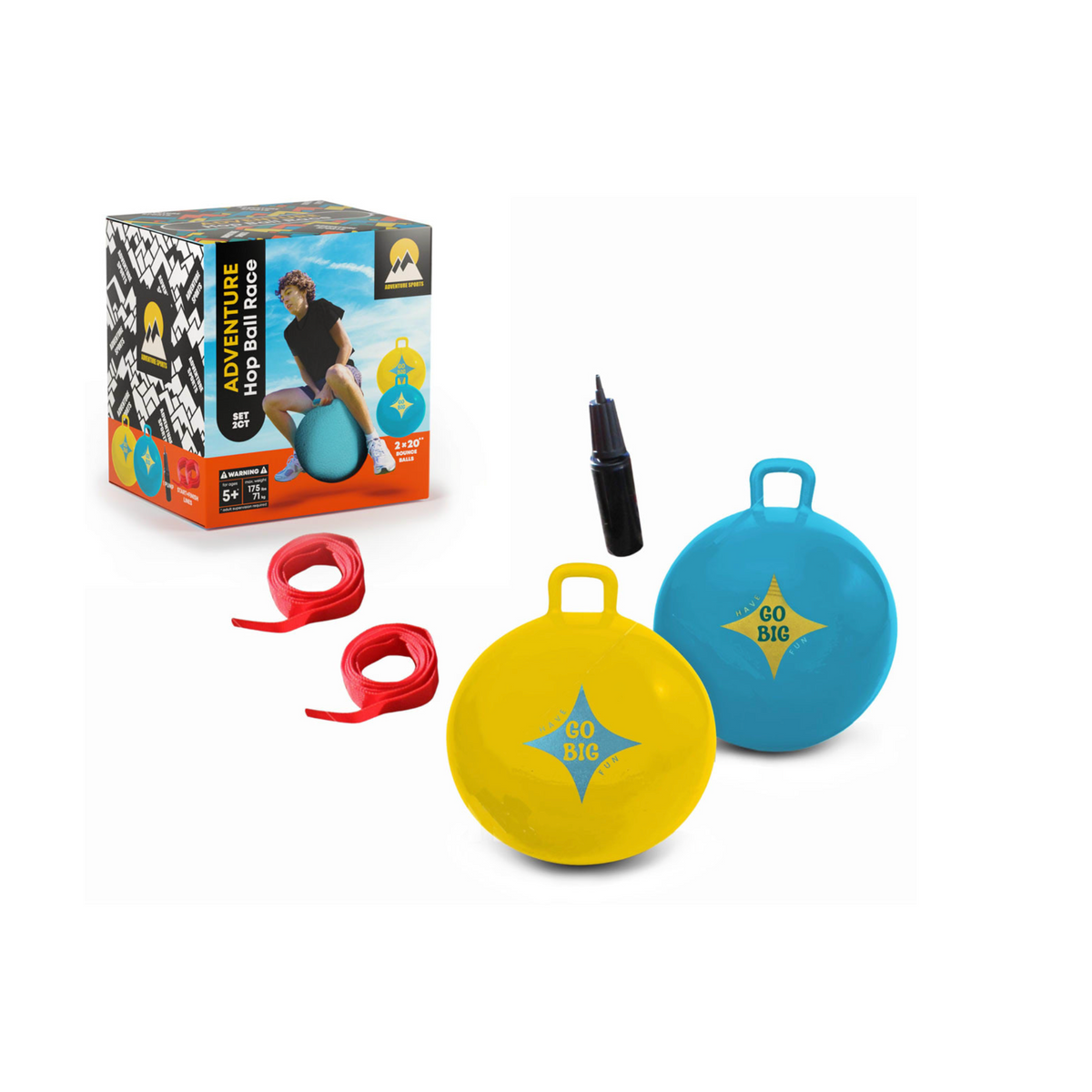 Adventure Sports Hop Ball Race Set-Bijou Build Corp-Little Giant Kidz