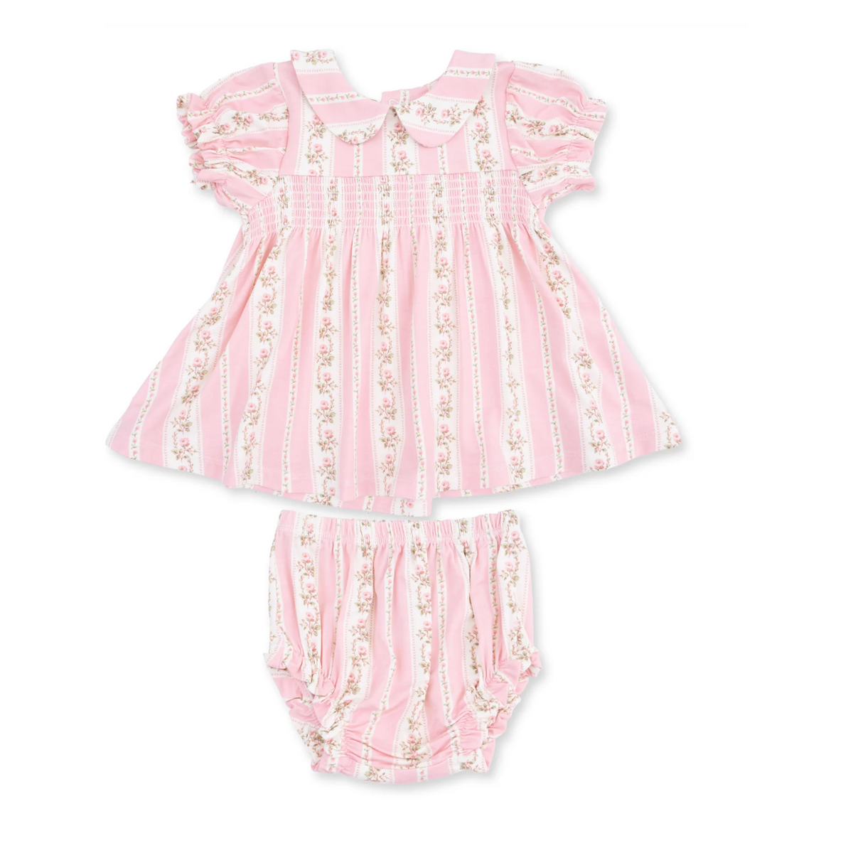 Angel Dear Antoinette Stripe - Smocked Dress Set-Angel Dear-Little Giant Kidz