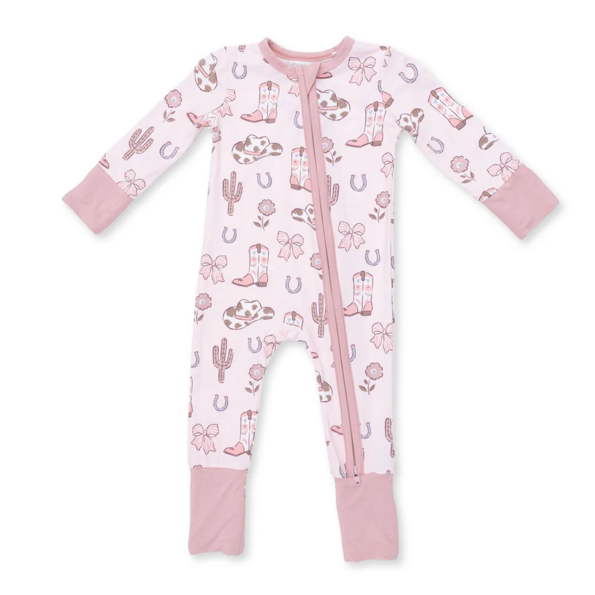 Angel Dear Cowgirl Boots and Bows - Convertible Romper-Angel Dear-Little Giant Kidz