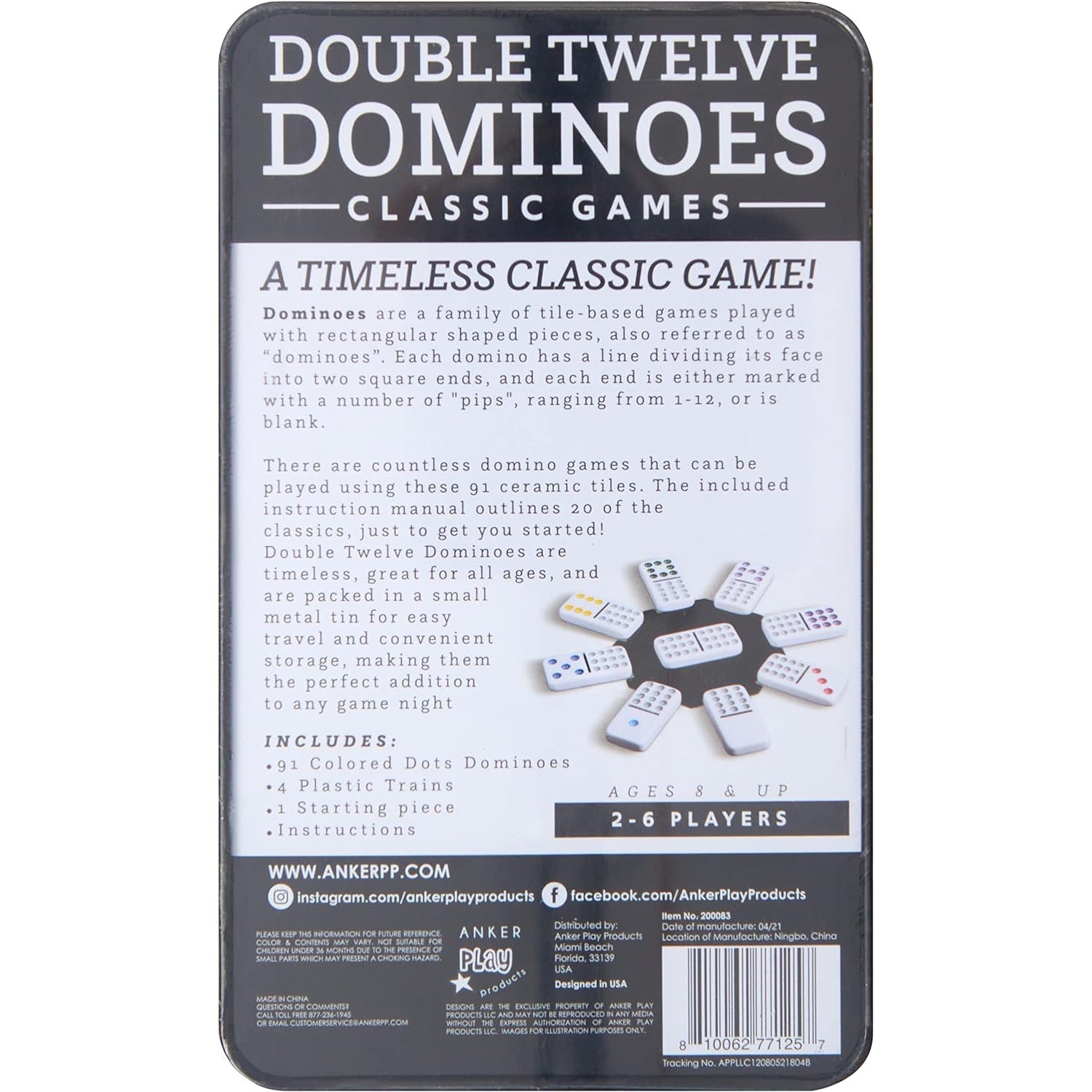 Anker Play Double Twelve Dominoes Classic Game-Anker Play Products-Little Giant Kidz