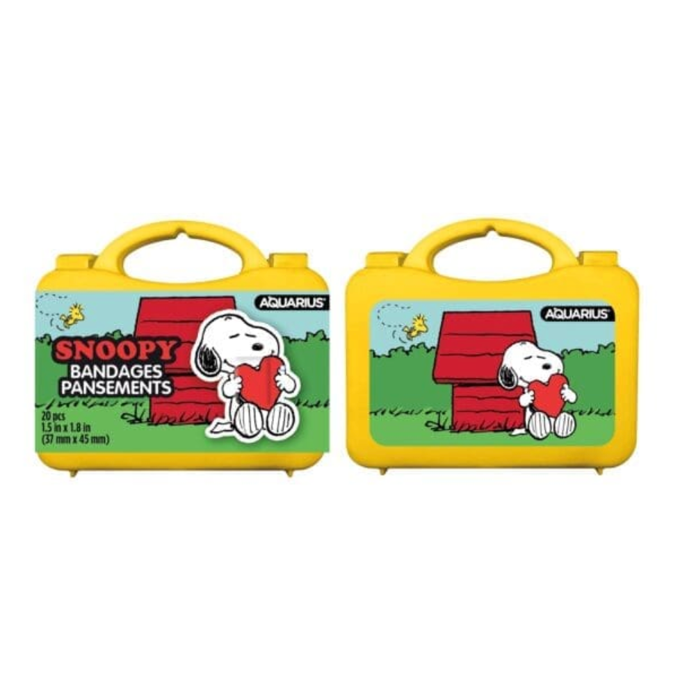 Aquarius, Gamago, Rocks Saws Peanuts Snoopy Adhesive Bandages, 20 count (PDQ)-Aquarius, Gamago, Rocks Saws-Little Giant Kidz