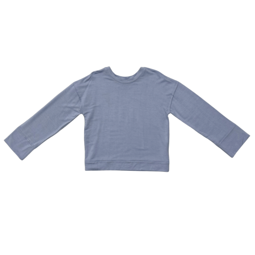 Avery and Alexander Girl'S Loose Fit Long Sleeve Top- Blue Fog-Avery and Alexander-Little Giant Kidz