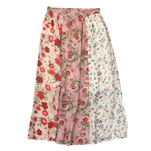 Avery and Alexander Panel Maxi Skirt- Multirose-Avery and Alexander-Little Giant Kidz