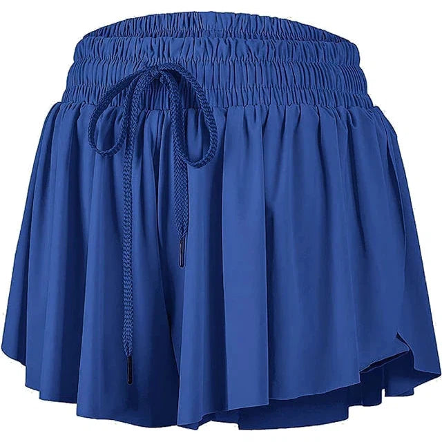 Azarhia Butterfly Flowy Shorts - Royal-AZARHIA-Little Giant Kidz