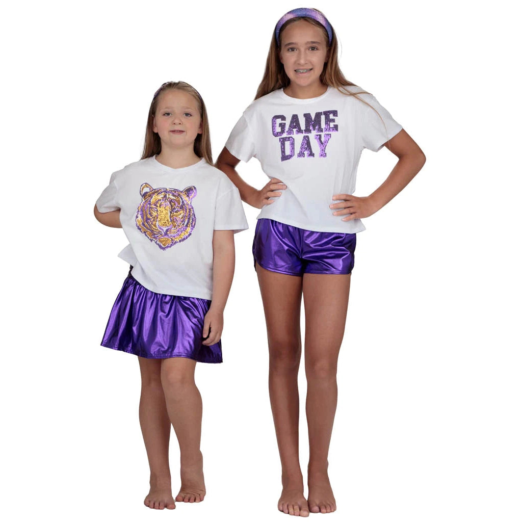 Azarhia Game Day Boxy Sequin Tee - Purple-AZARHIA-Little Giant Kidz