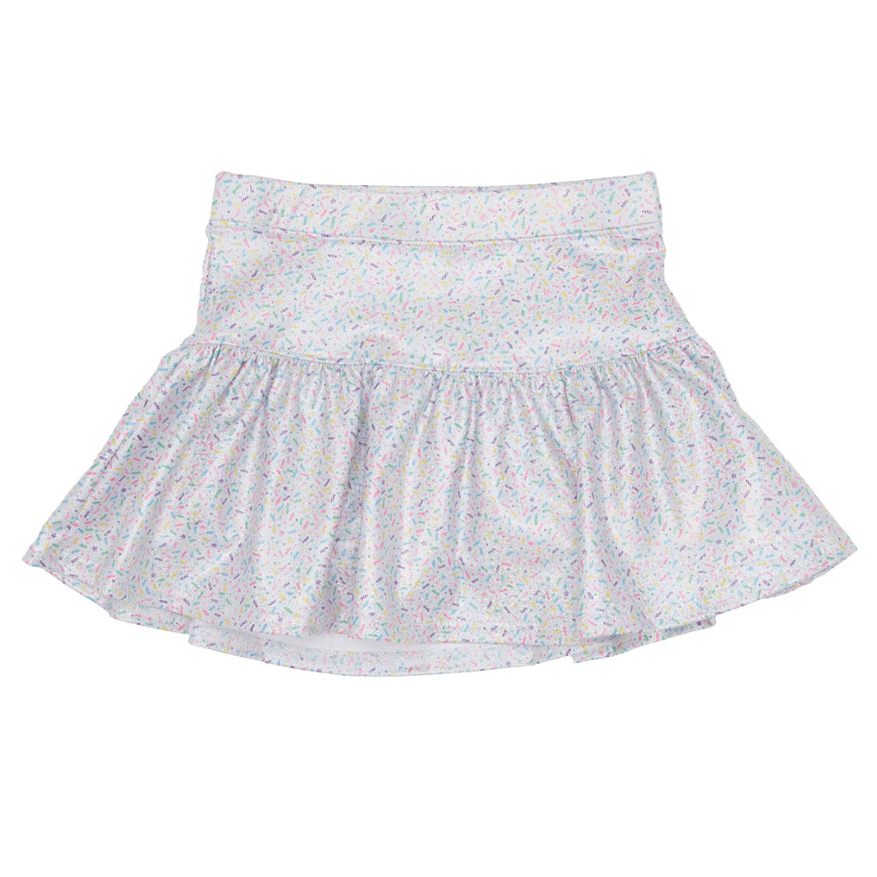 Azarhia Gathered Skort - Shimmer Sprinkles-AZARHIA-Little Giant Kidz