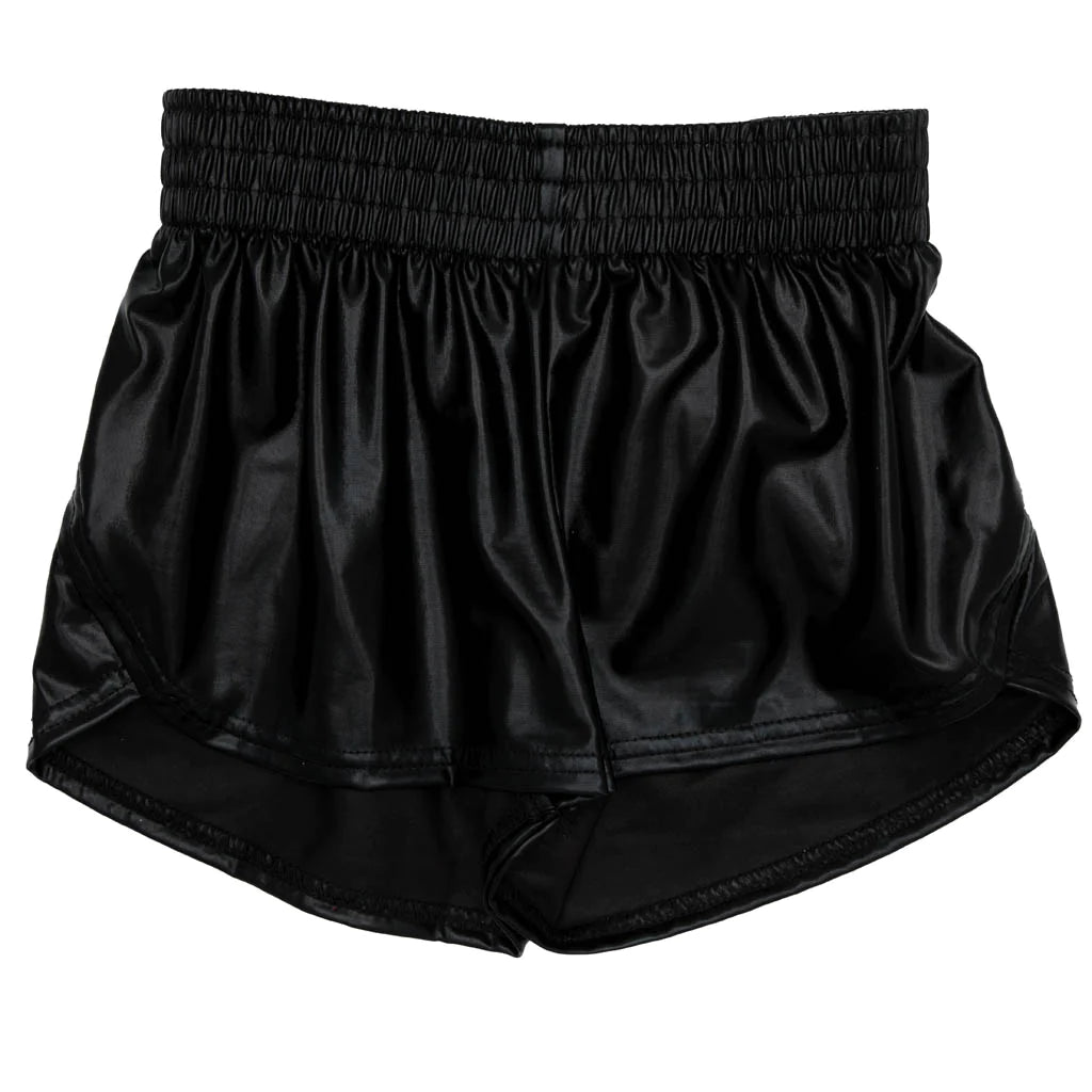 Azarhia Steph Shorts Metallic Black-AZARHIA-Little Giant Kidz