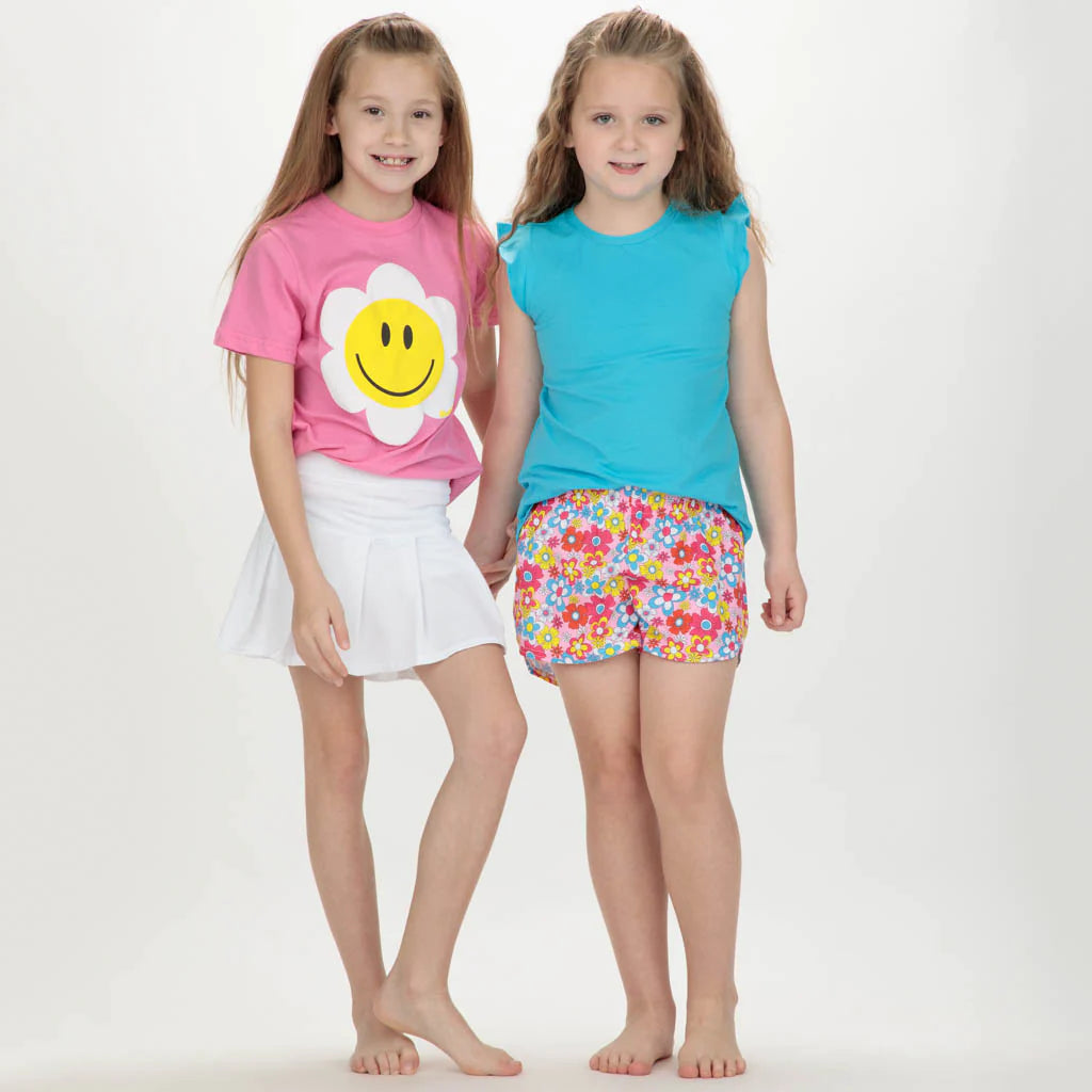 Azarhia Tennis Skort in Solid White-AZARHIA-Little Giant Kidz