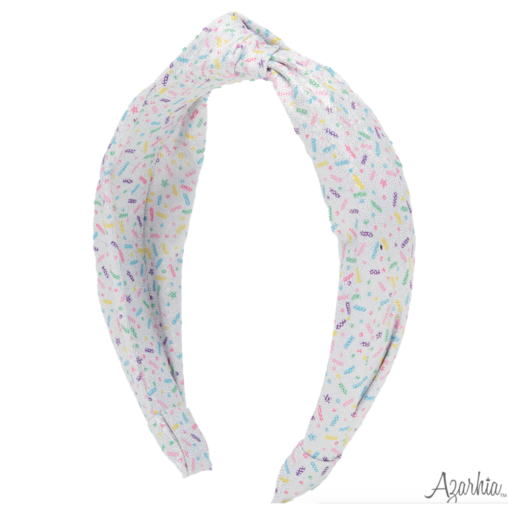 Azarhia Top Knot Headband-Shimmer Sprinkles-AZARHIA-Little Giant Kidz