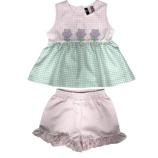 BANANA SPLIT Spring Blooms Girls Short Set-BANANA SPLIT-Little Giant Kidz