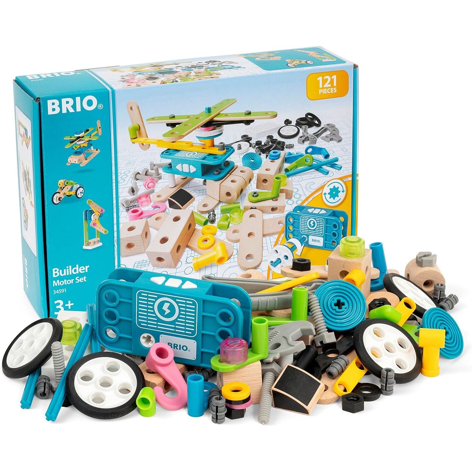 BRIO Builder Motor Set - 121 Pieces-BRIO-Little Giant Kidz