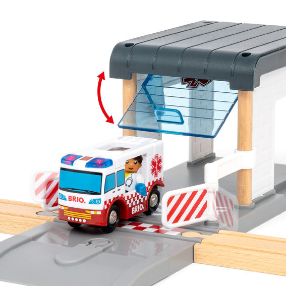 BRIO Rescue Team Train Set-BRIO-Little Giant Kidz