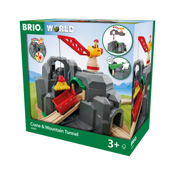 BRIO World Crane & Mountain Tunnel-BRIO-Little Giant Kidz