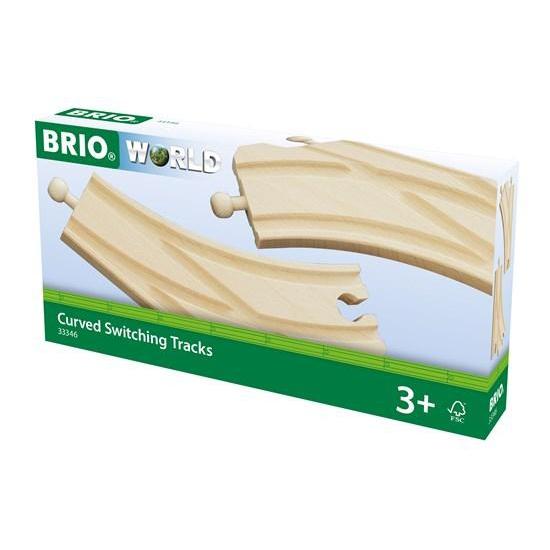 BRIO World Curved Switching Tracks for Railway-BRIO-Little Giant Kidz