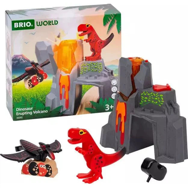 BRIO World Dinosaur Erupting Volcano-BRIO-Little Giant Kidz