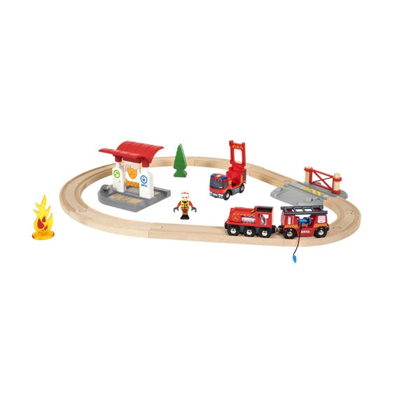 BRIO World Firefighter Rescue Set-BRIO-Little Giant Kidz