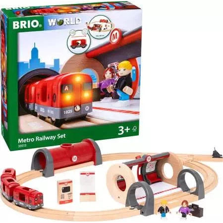 BRIO World Metro Railway Set-BRIO-Little Giant Kidz