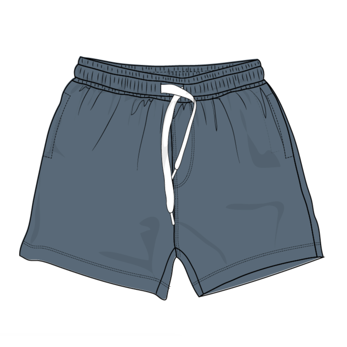 Baby Sprouts Boy's Shorts- Storm Cloud-Baby Sprouts-Little Giant Kidz