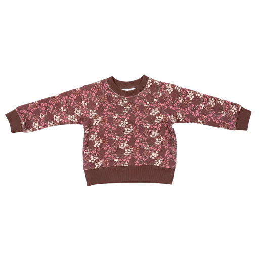 Baby Sprouts Girl'S Fleece Sweatshirt Cluster Garden Floral-Baby Sprouts-Little Giant Kidz