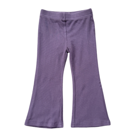 Baby Sprouts Girls Flare Pants - Plum-Baby Sprouts-Little Giant Kidz
