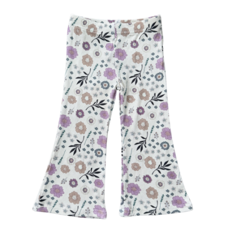 Baby Sprouts Girls Flare Pants - Winter Floral-Baby Sprouts-Little Giant Kidz