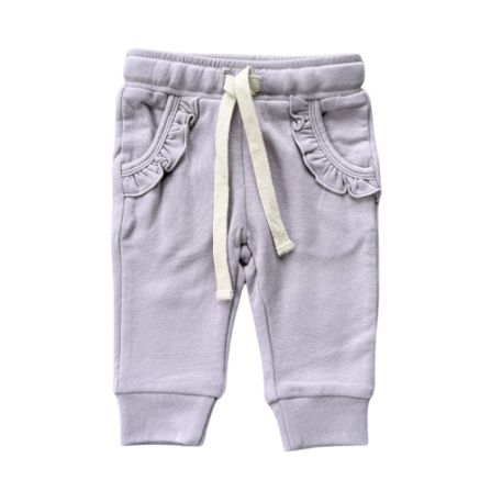 Baby Sprouts Girls Joggers- Lavender Cloud-Baby Sprouts-Little Giant Kidz