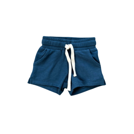 Baby Sprouts Girls Navy Drawstring Shorts-Baby Sprouts-Little Giant Kidz