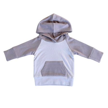 Baby Sprouts Girls Raglan Hoodie- Lavender Cloud-Baby Sprouts-Little Giant Kidz
