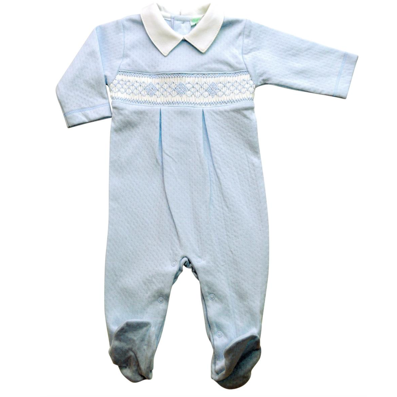 Baby Threads Classic Blue Collection- Sweet Baby Boy Footie-BABY THREADS-Little Giant Kidz