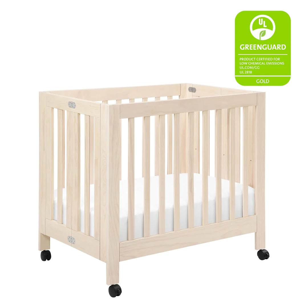Babyletto Origami Mini Crib - Washed Natural-BABYLETTO-Little Giant Kidz