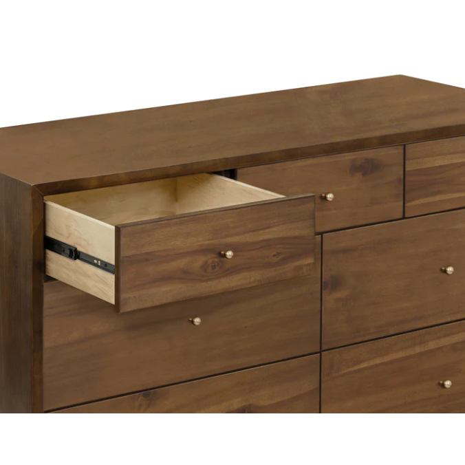 Babyletto Palma 7 Drawer Double Dresser - Natural Walnut-BABYLETTO-Little Giant Kidz