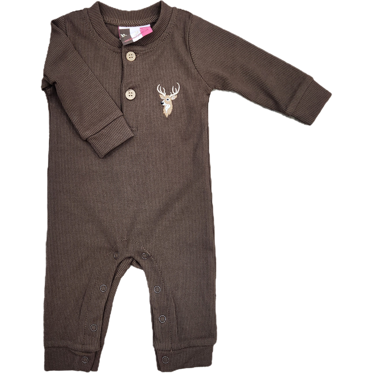 Banana Split Deer Boys Romper-BANANA SPLIT-Little Giant Kidz