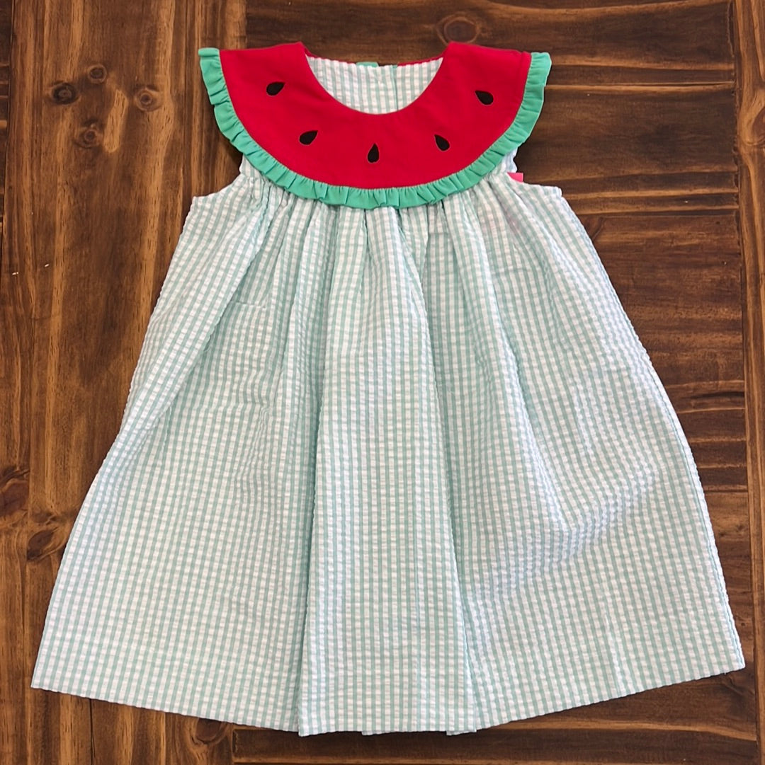 Banana Split Watermelon Dress-BANANA SPLIT-Little Giant Kidz