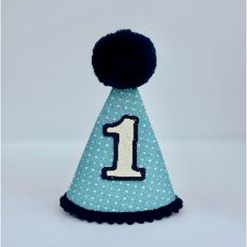 Bella Reese Bowtique Blue Dot Part Hat-Bella Reese Bowtique-Little Giant Kidz