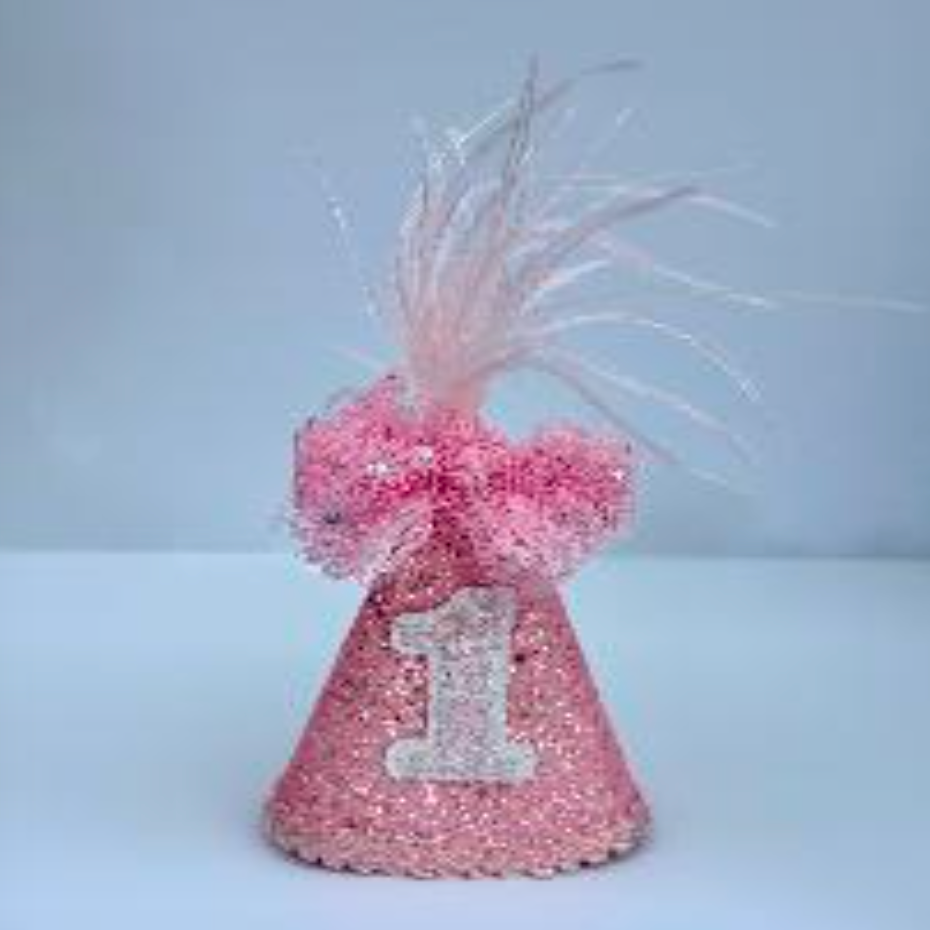 Bella Reese Bowtique MVPink Party Hat-Bella Reese Bowtique-Little Giant Kidz