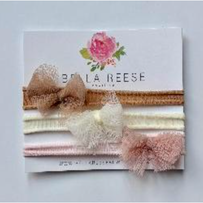 Bella Reese Bowtique Tulle Bows set of 3-Bella Reese Bowtique-Little Giant Kidz
