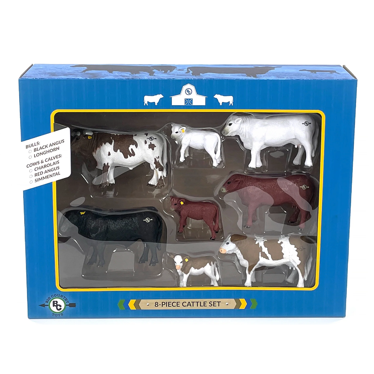 Big Country Toys 8-Piece Cattle Set-BIG COUNTRY TOYS-Little Giant Kidz