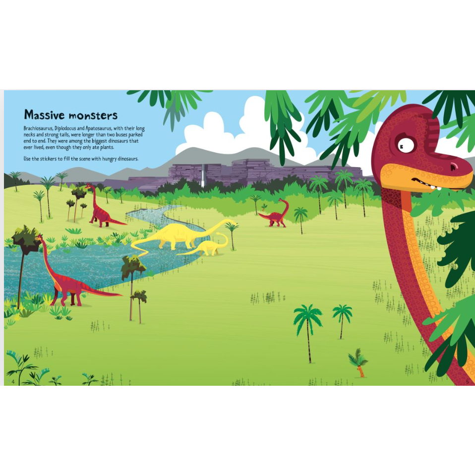 Big Dinosaur Sticker Book-HARPER COLLINS PUBLISHERS-Little Giant Kidz