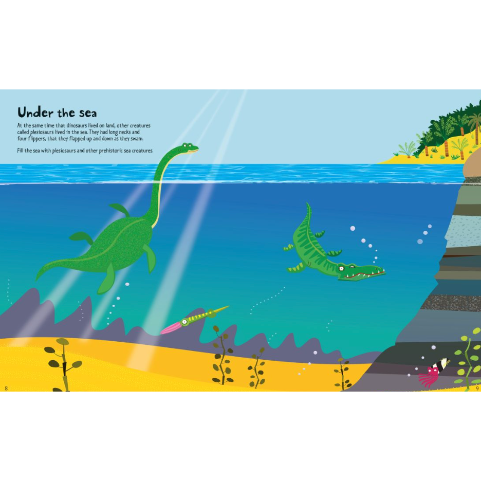 Big Dinosaur Sticker Book-HARPER COLLINS PUBLISHERS-Little Giant Kidz