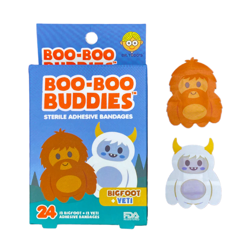 Boo-Boo Buddies Sterile Adhesive Bandages - Big Foot + Yeti-BOO-BOO BUDDIES-Little Giant Kidz