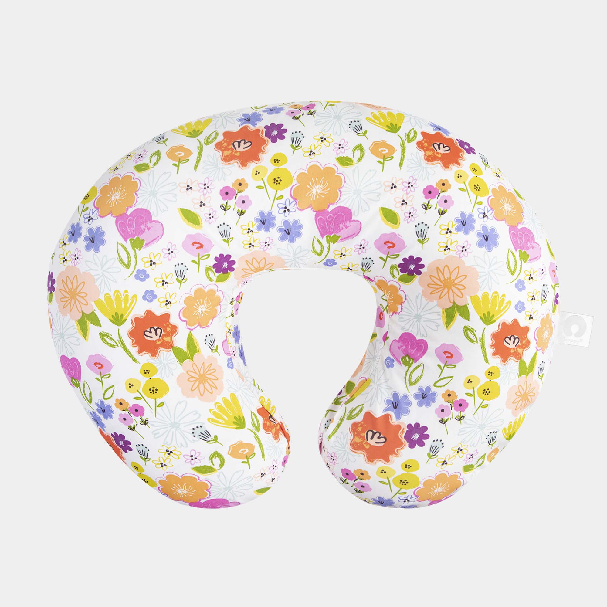 Nursing Pillow with Organic Fabric and PLA Fill + Waterproof Cover
