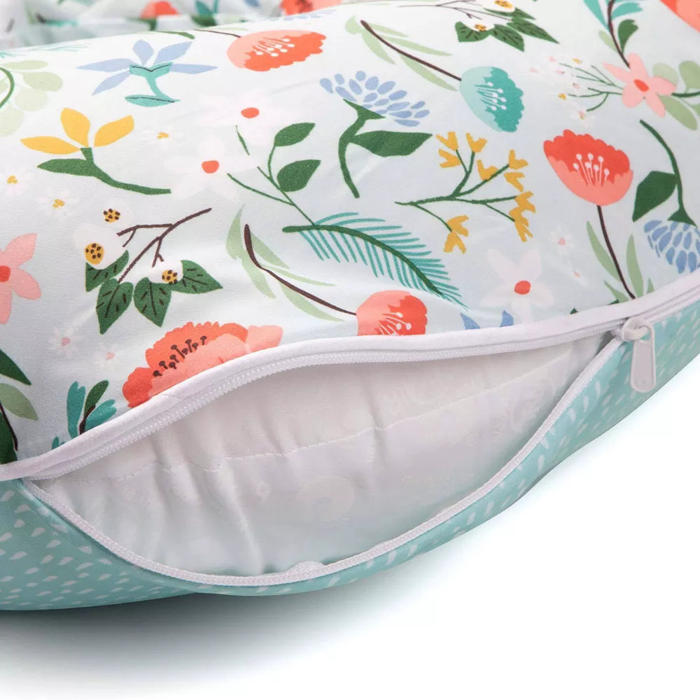 Boppy Premium Original Support Cover - Mint Flower Shower-BOPPY-Little Giant Kidz