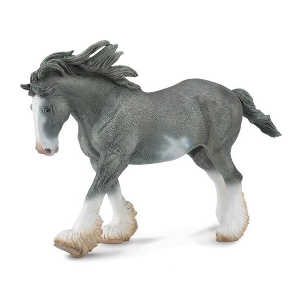 Breyer by CollectA Black Sabino Roan Clydesdale Stallion-BREYER-Little Giant Kidz