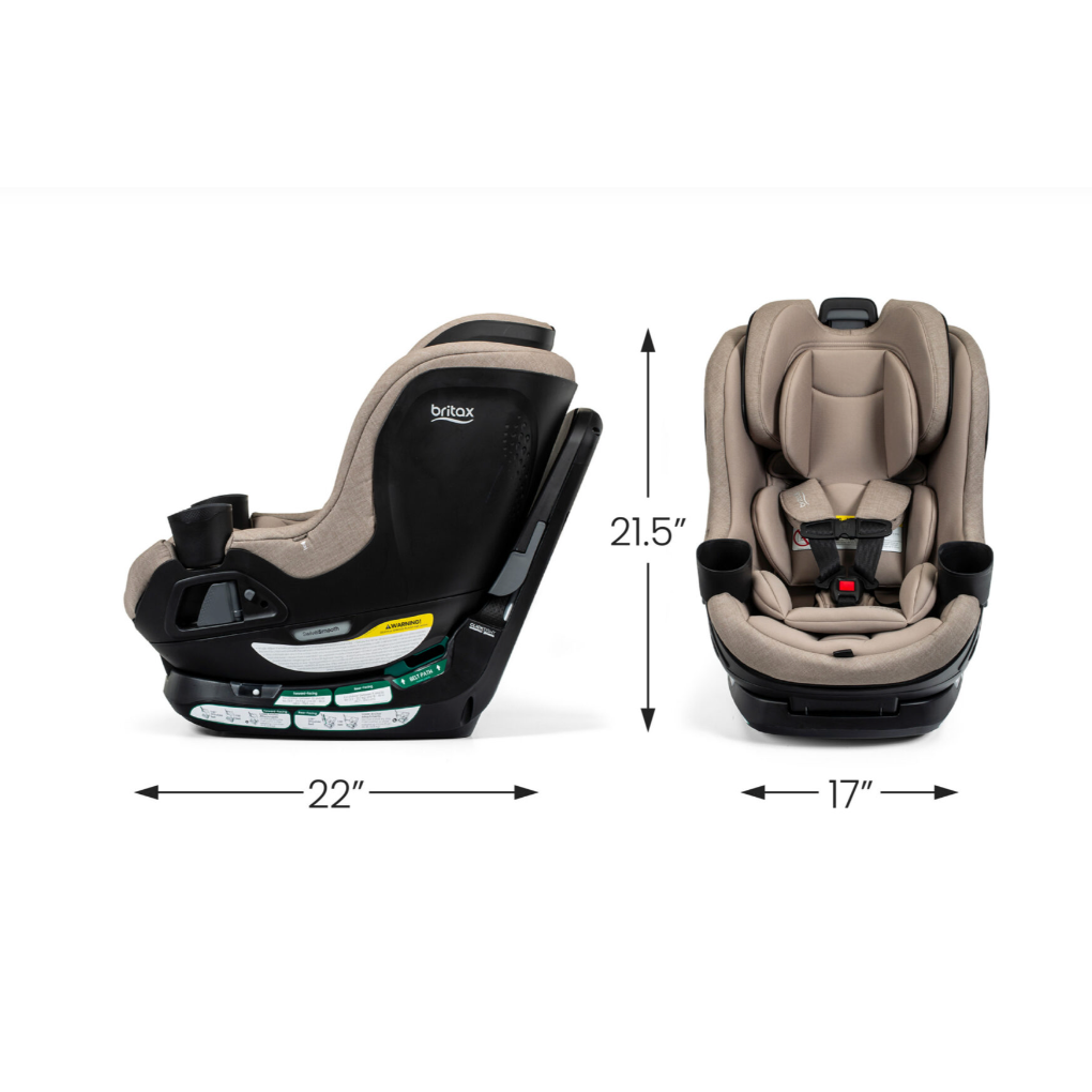 Britax® Galaxy360™ Slim Rotating Convertible Car Seat With SwivelSmooth™ - Teak-BRITAX-Little Giant Kidz
