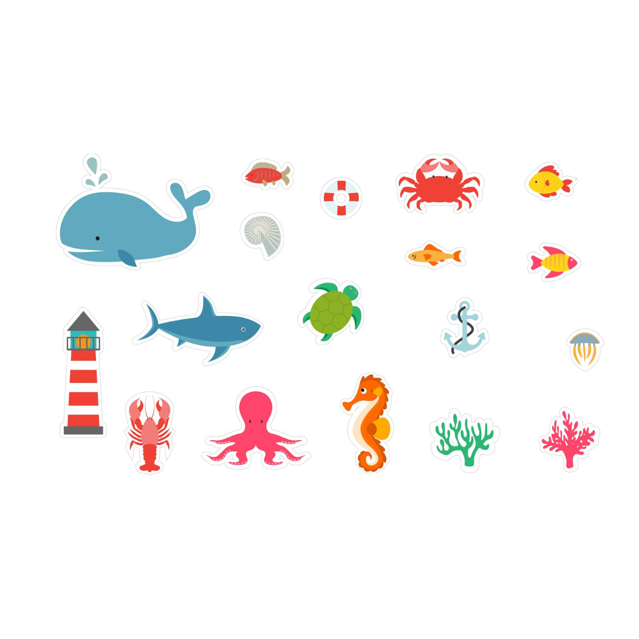 Buddy & Barney Bath Time Stickers - Under the Sea-Buddy & Barney-Little Giant Kidz