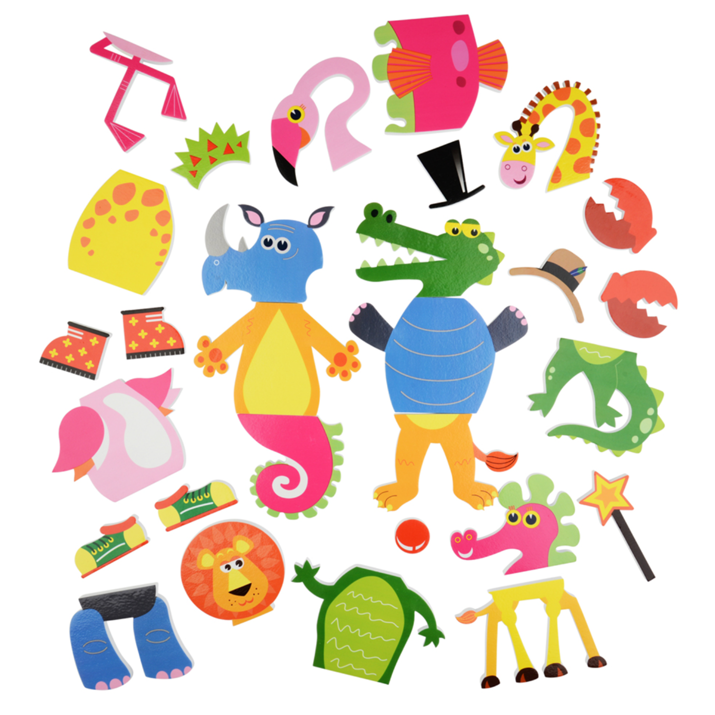 Buddy & Barney Bath Time Stickers - Weird and Wonderful Animals-Buddy & Barney-Little Giant Kidz