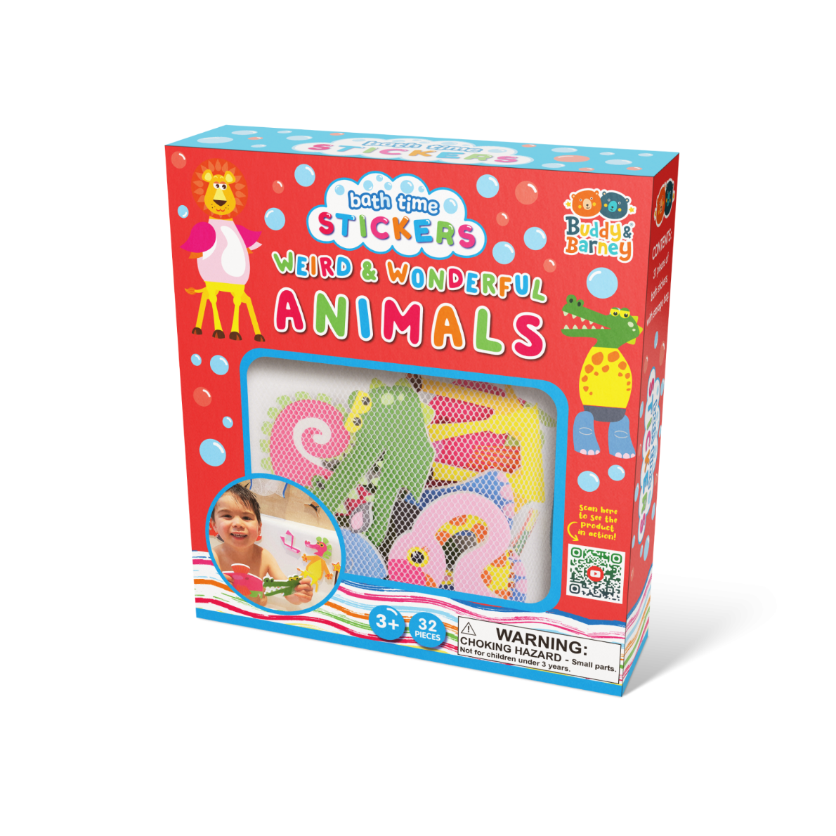 Buddy & Barney Bath Time Stickers - Weird and Wonderful Animals-Buddy & Barney-Little Giant Kidz